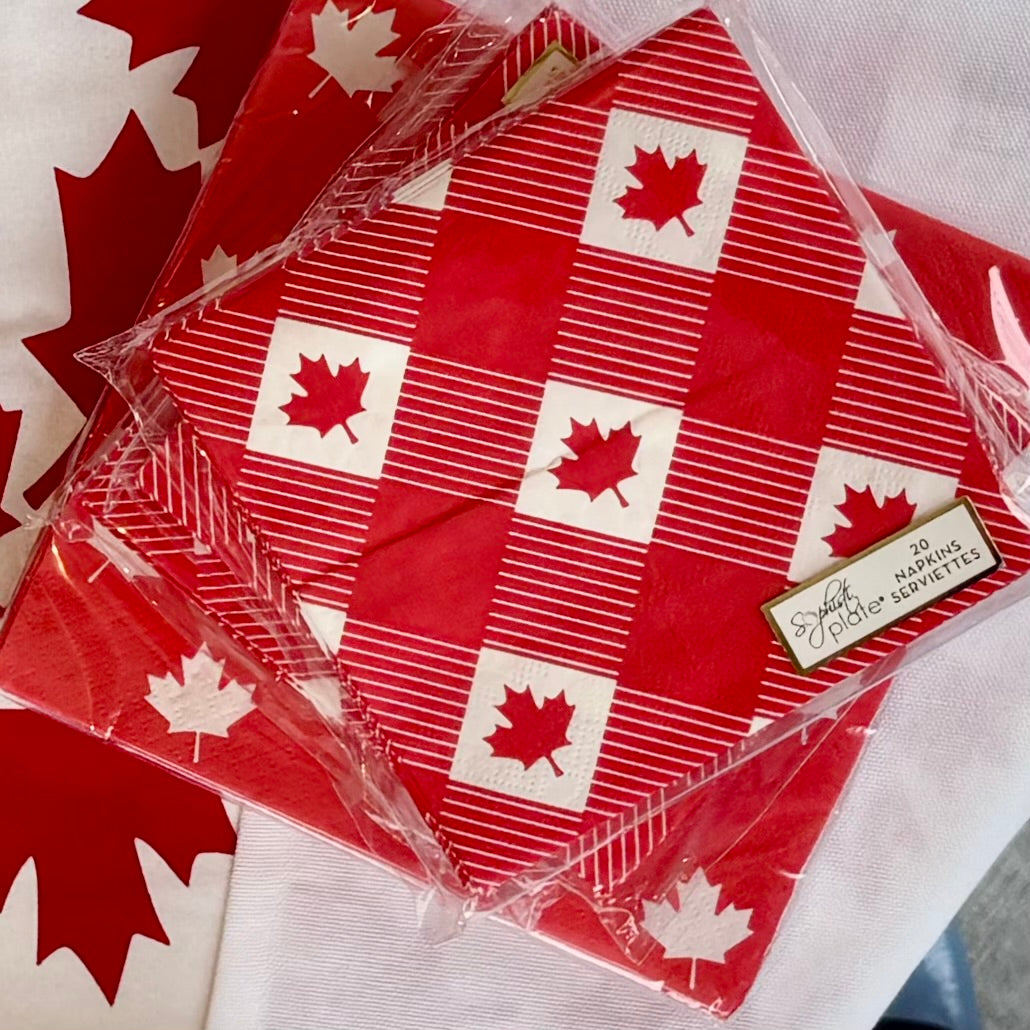 Maple Leaf Beverage Napkin