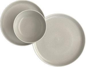 Casafina Pacifica 18 piece Dinnerware Place Setting - Oyster