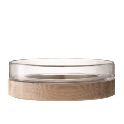 Lotta Glass Bowl with Ash Base