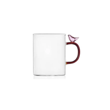 Pink Bird Mug by Ichendorf Milano