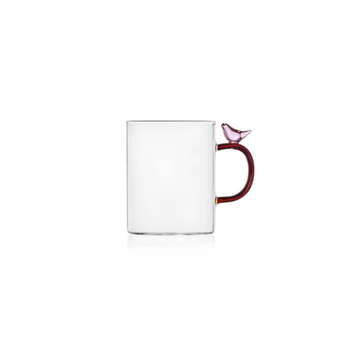 Pink Bird Mug by Ichendorf Milano