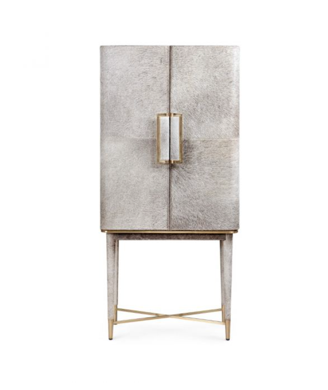 Dorian Tall Bar Cabinet - Grey