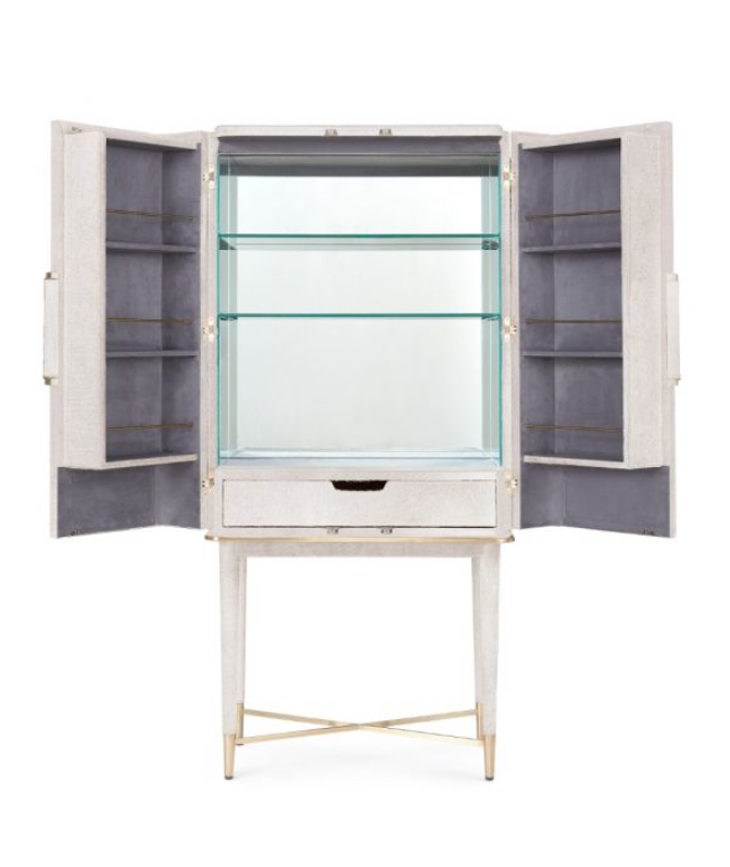 Dorian Tall Bar Cabinet - Grey