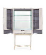 Load image into Gallery viewer, Dorian Tall Bar Cabinet - Grey
