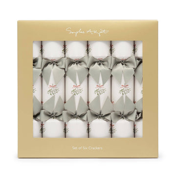 Mistletoe Christmas Crackers - set of 6