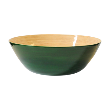 Bamboo Party Bowl: Dark Green