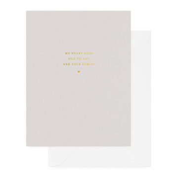 My Heart Goes Out to You Sympathy Card