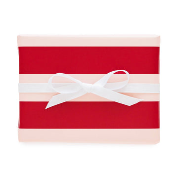 Red and Pink Stripe Wrapping Paper