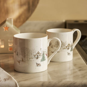 Snowy Village Mug