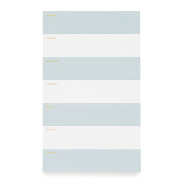 Blue Striped Weekly Pad