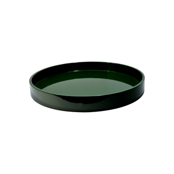 Dark Green Round Trays - Large