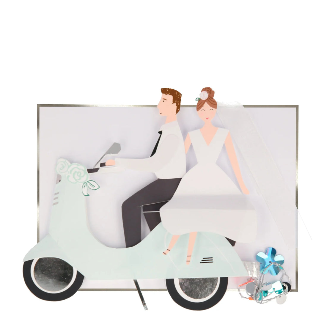 Scooter Couple Stand - Up Card by Meri Meri