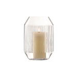 Load image into Gallery viewer, Clear Ribbed Rotunda Vase/Lantern
