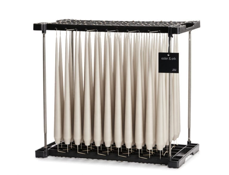 Taupe Taper Candle Pair by Ester + Erik