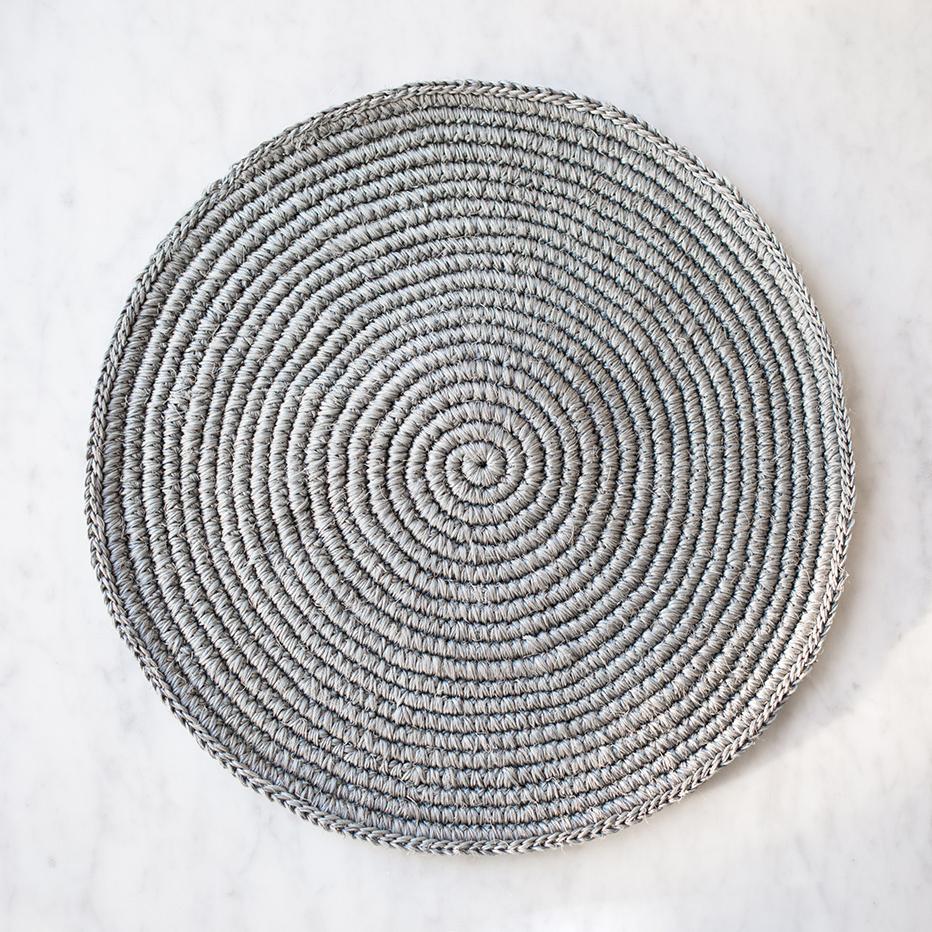 Stone Grey Fique Placemat