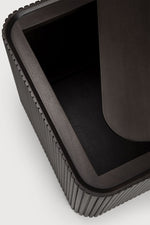 Load image into Gallery viewer, Ribbed Mahogany Side Table
