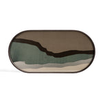 Load image into Gallery viewer, Graphite Wabi Sabi Oblong Glass Tray
