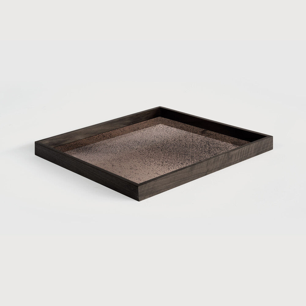 Bronze Mirror Square Tray