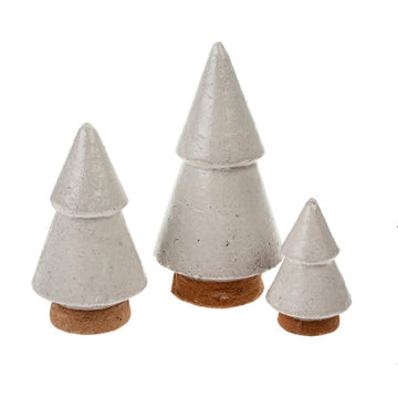 White Clay Christmas Tree  - 3 sizes