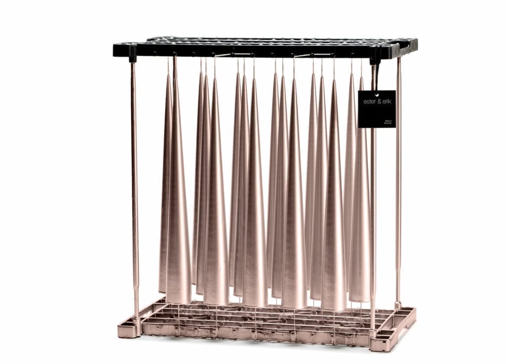 Champagne Metallic Cone Candle by Ester + Erik