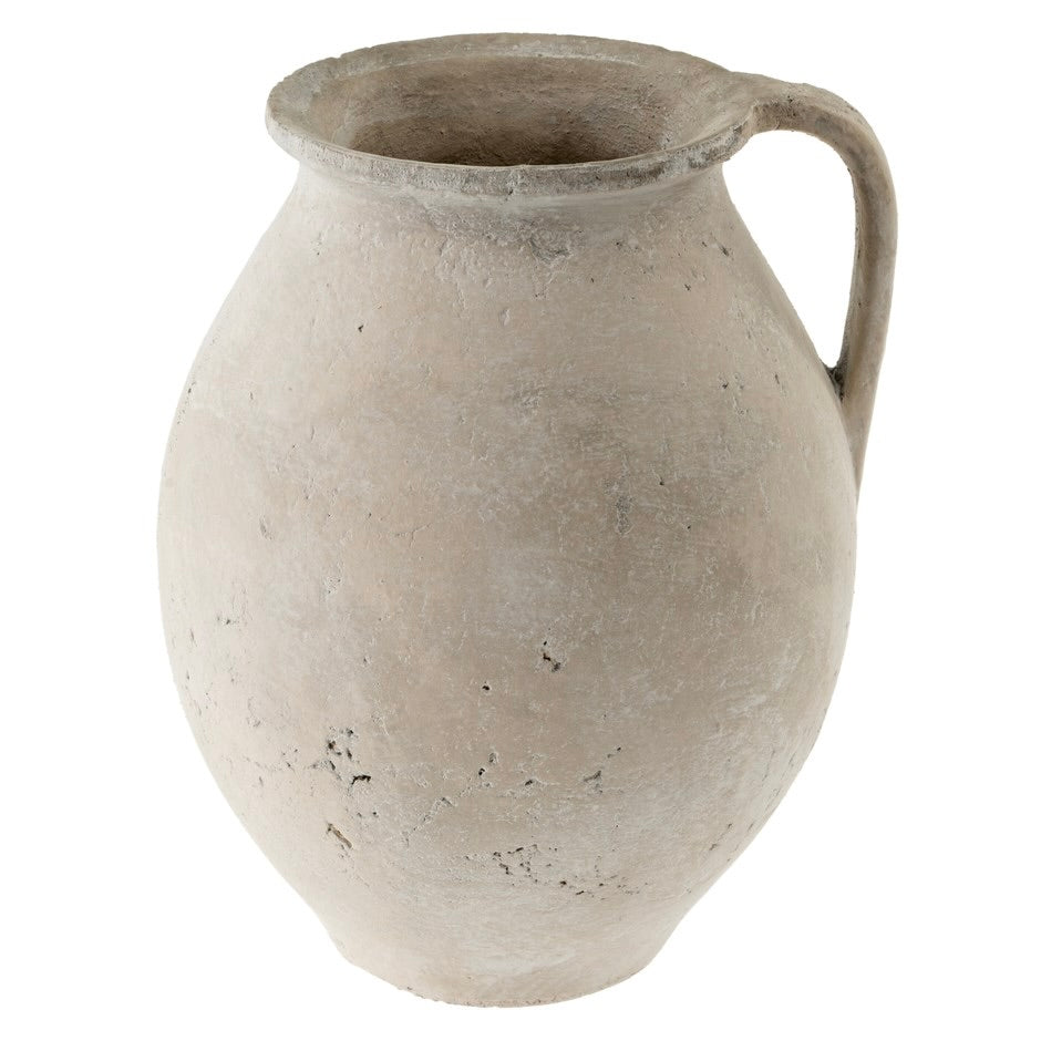Cream Rhodes Pitcher Vase - 2 sizes