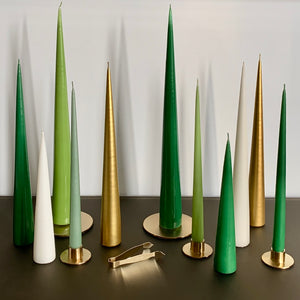 Evergreen Lacquer Cone Candle by Ester + Erik