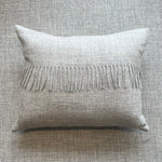 Load image into Gallery viewer, Grey Baby Alpaca Fringed Cushion
