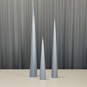 Light Grey Cone Candle by Ester + Erik