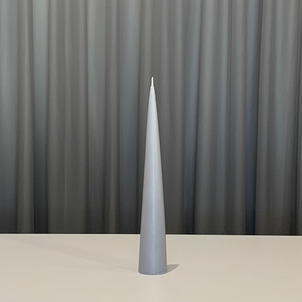 Light Grey Cone Candle by Ester + Erik