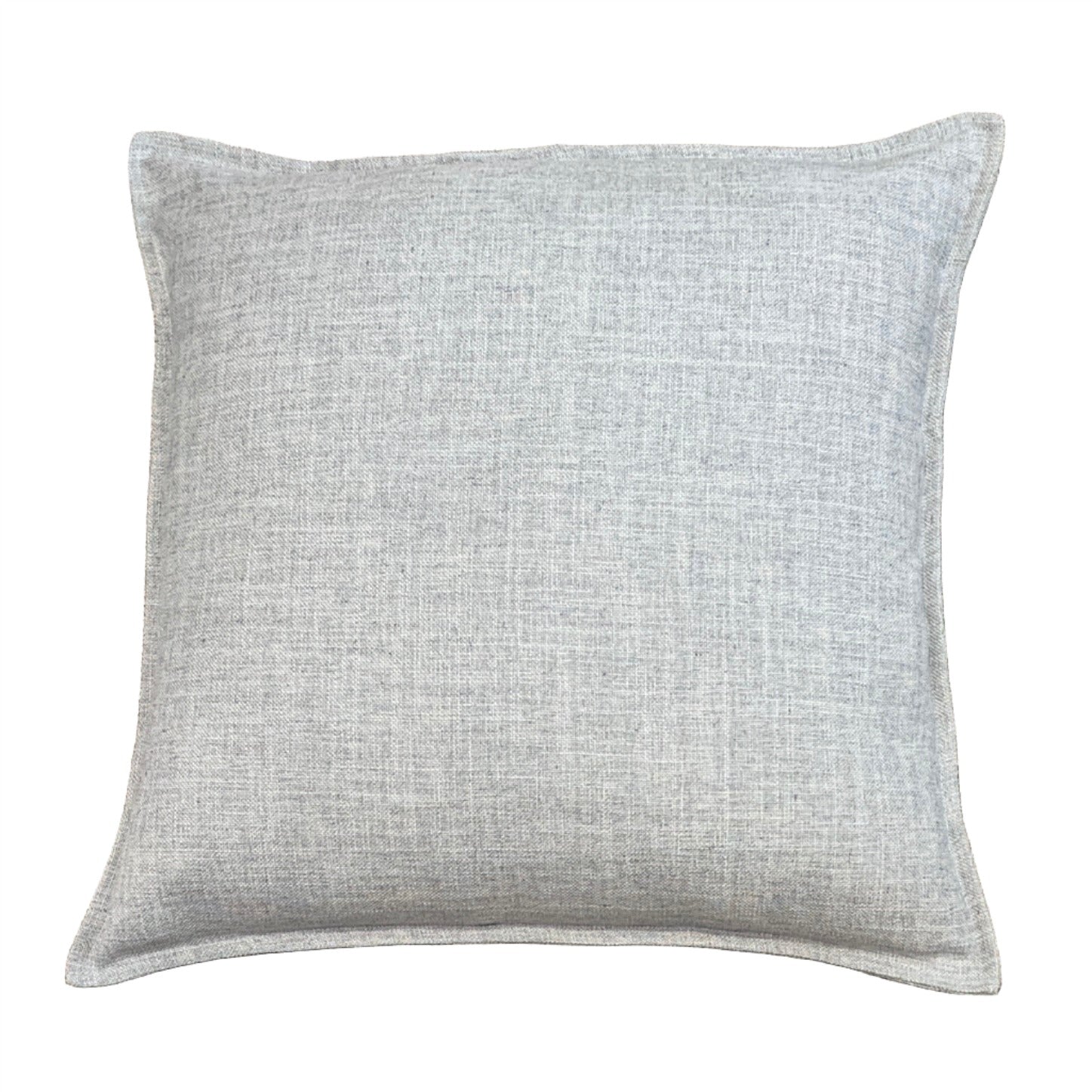 Heathered Flange Cushion - Cloud
