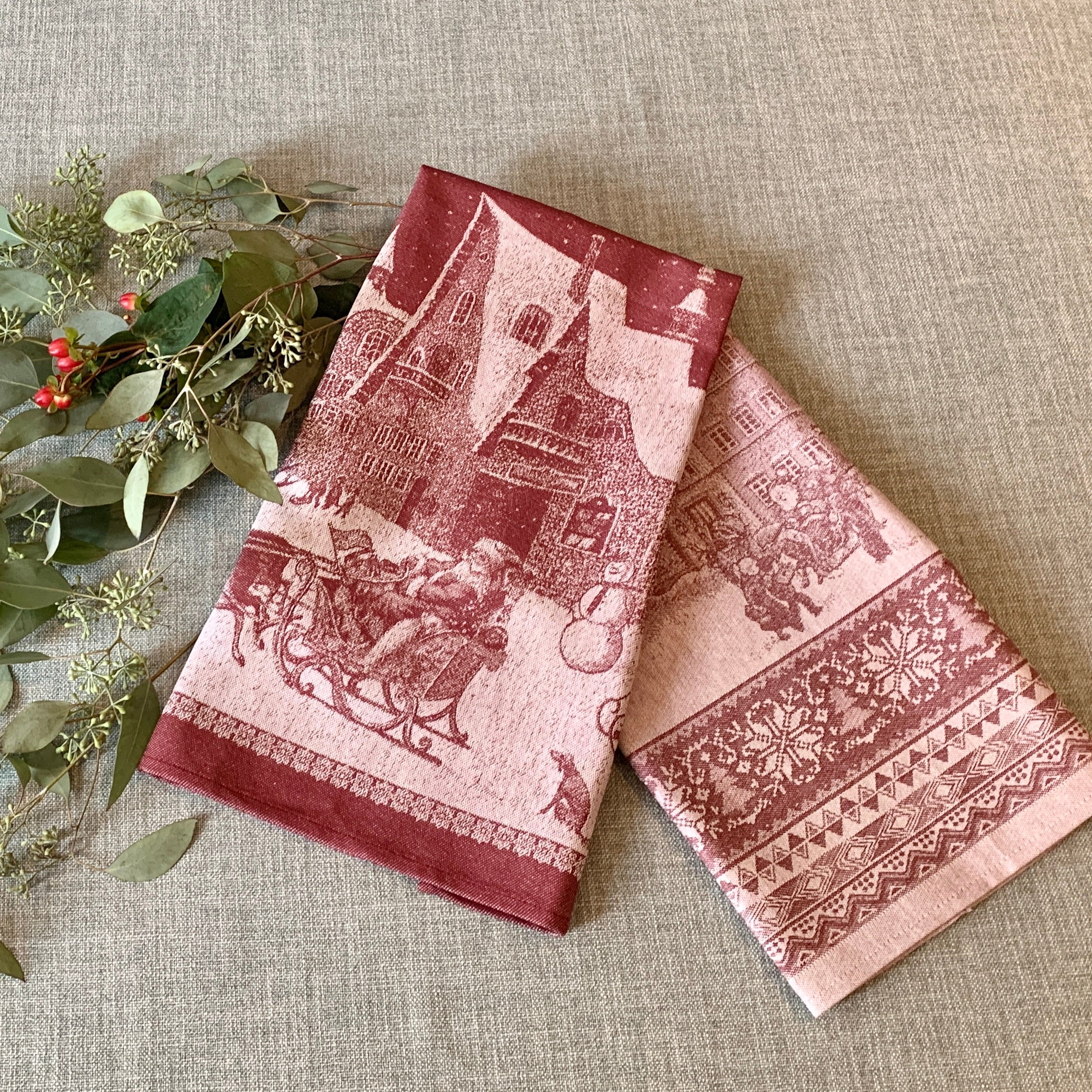 Christmas Village Kitchen Towel - 2 colours