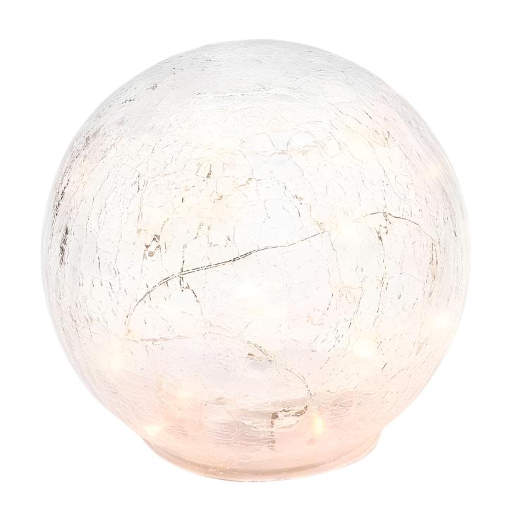 Christmas Crackle Glass LED Light Large