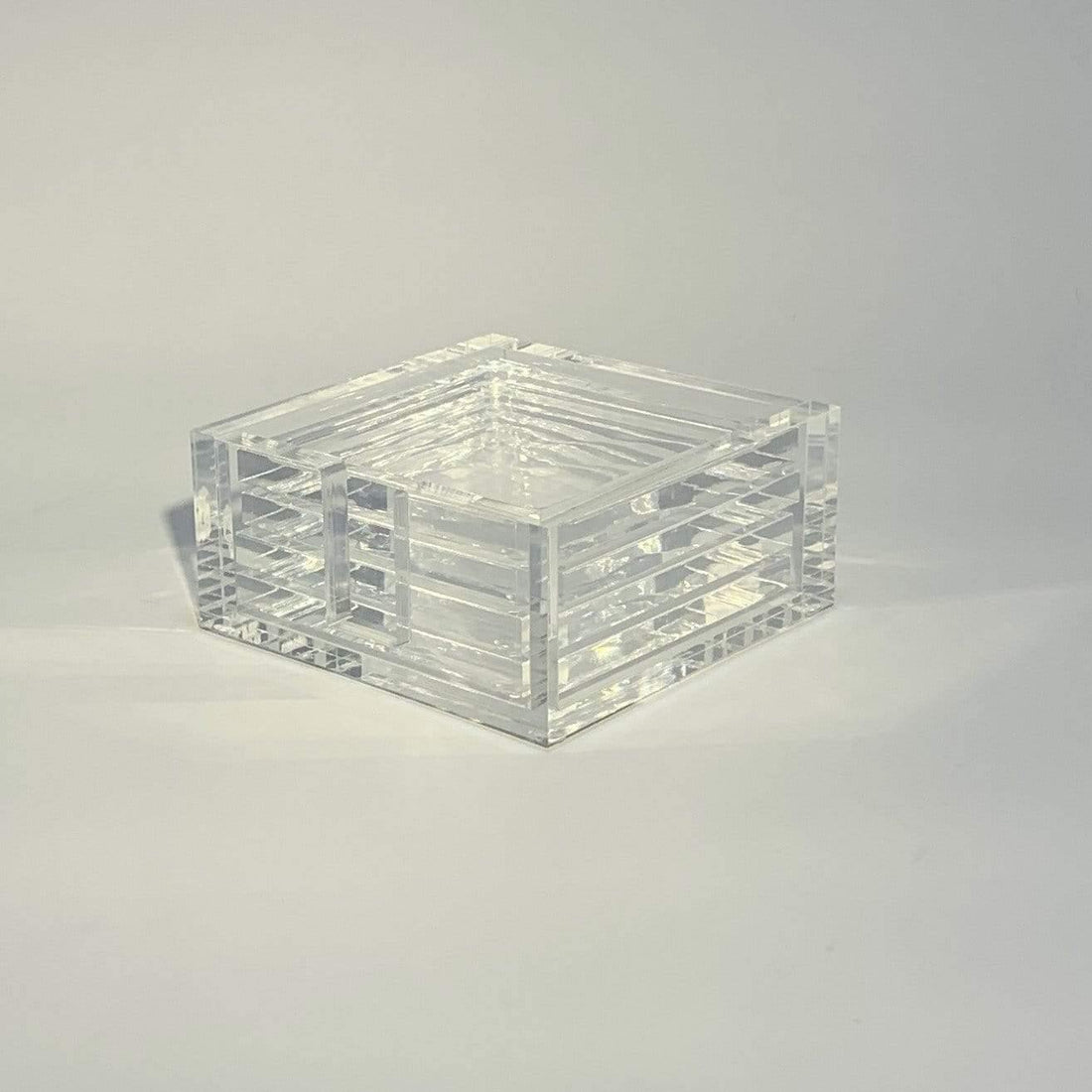 Clear Acrylic Coaster Set