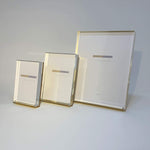 Load image into Gallery viewer, Frame Acrylic Clear and Gold Frame
