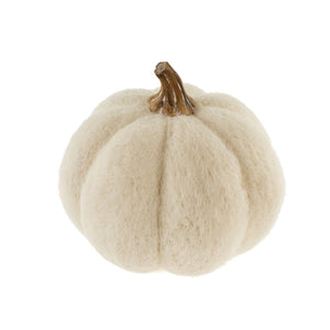White Felt Pumpkin - 4 sizes