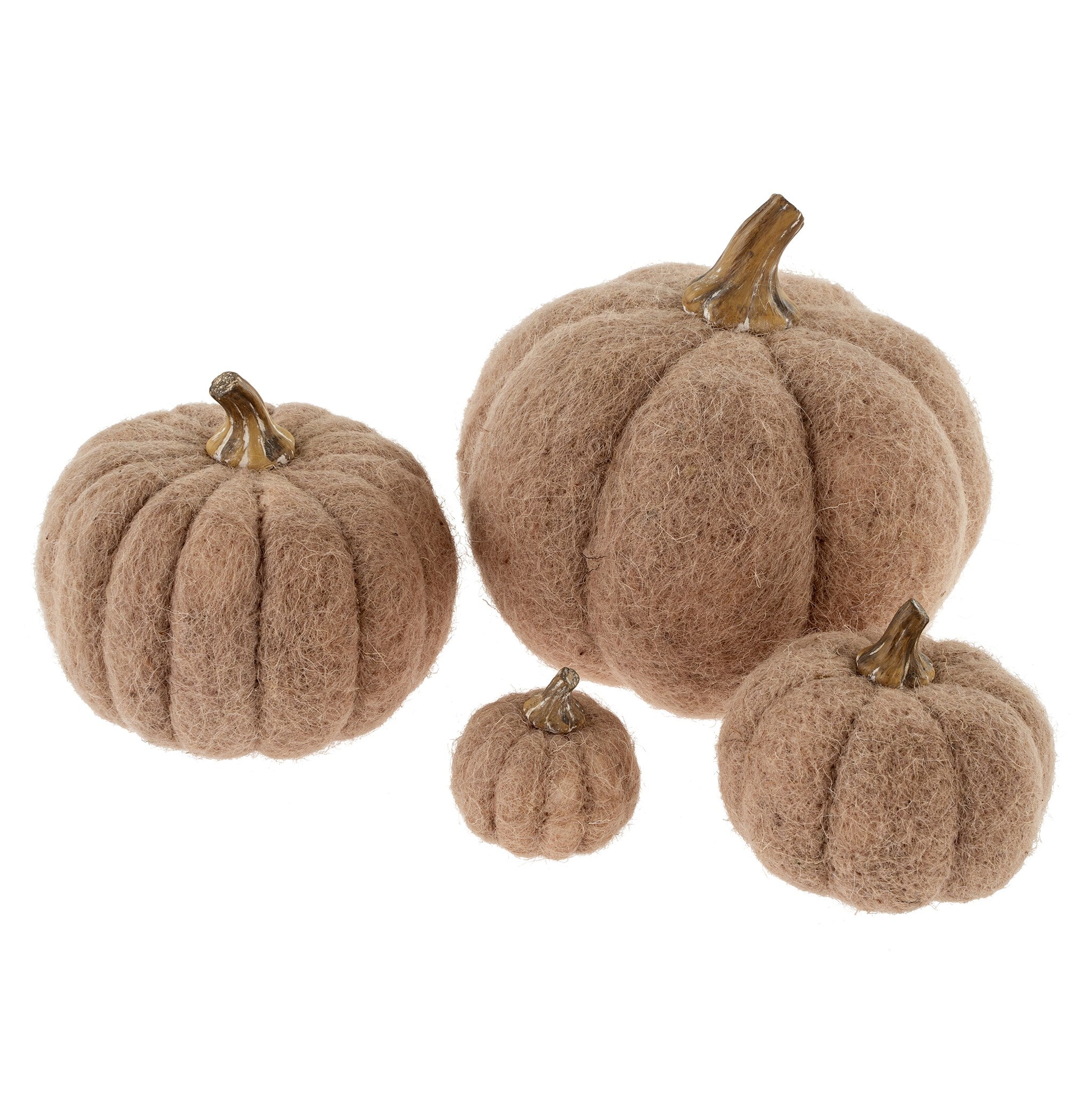 Oat Felt Pumpkin - 4 sizes