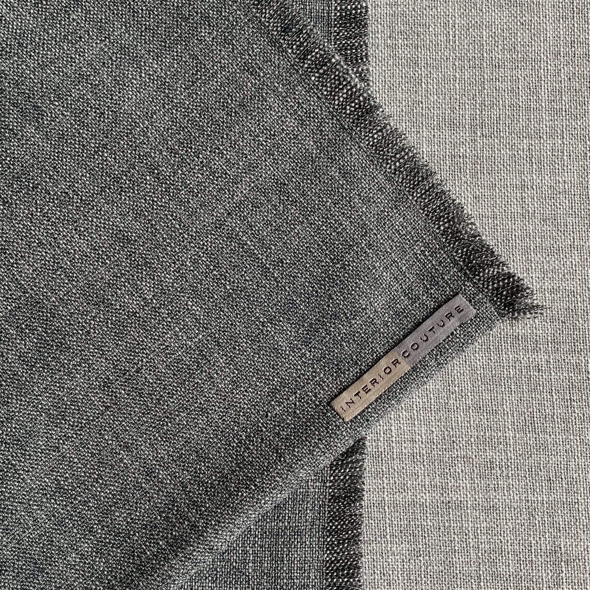 Table Linen Graphite Nomad Heather Linen Placemat