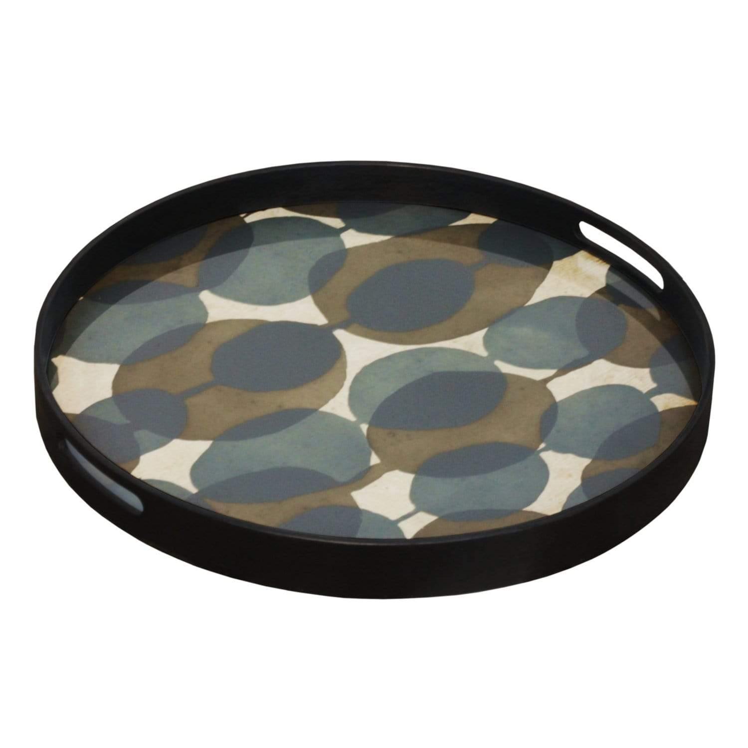 Connected Dots Glass Tray